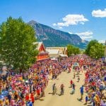 4th of July parade on Elk Ave in Crested Butte, CO