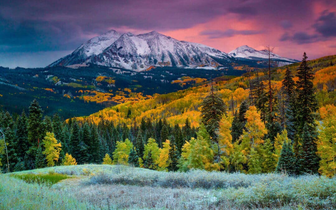 Fall sunset near Kebler Pass