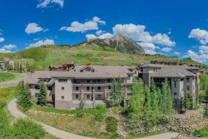 Crested Butte real estate - aerial image of the Black Bear Lodge, Mt. Crested Butte