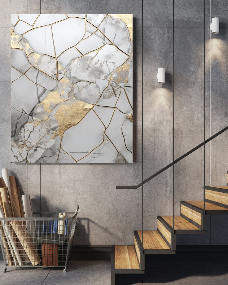 Kintsugi Wall Art - Luxury Real Estate Design